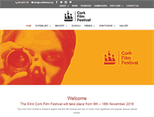 Tablet Screenshot of corkfilmfest.org